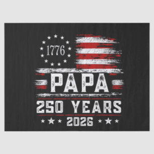 Papier Mousseline Papa américain drapeau 250 ans 4 juillet gran