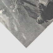 Papier Mousseline Papel De Seda 2 esqueletos en sus ataúdes (Détail)