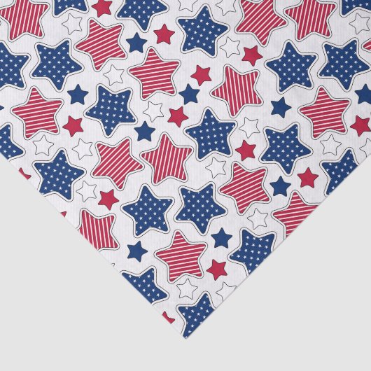 Papier Mousseline Papier 4 juillet (Détail)