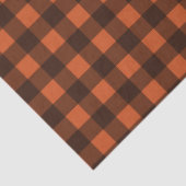 Papier Mousseline Papier À damiers en noir et orange (Détail)