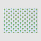 Papier Mousseline Papier à enveloppement vert Topiaire (Recto)