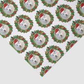 Papier Mousseline Papier à mouchoir de Noël Samoyé (Détail)