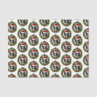 Papier Mousseline Papier à mouchoirs pour chiens de Noël Collie