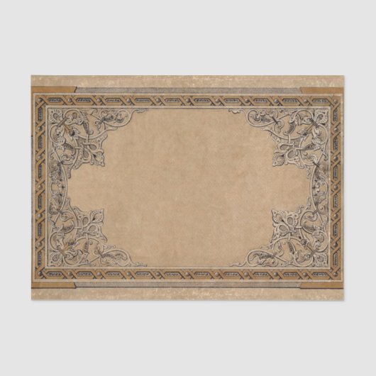 Papier Mousseline Papier à nouer Falln Old Sepia (Recto)