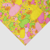 Papier Mousseline PAPIER À PAPIER À 2 TISSUS Jaunes-Canards-n-Points (Détail)