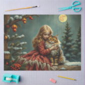 Papier Mousseline Papier à papier fleur de Noël (Artisanat)