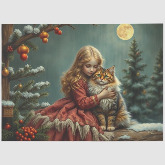 Papier Mousseline Papier à papier fleur de Noël (Recto)