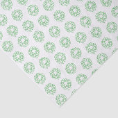 Papier Mousseline Papier à papier - Serrures de Noël vertes (Détail)