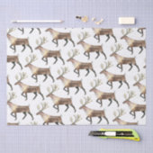 Papier Mousseline Papier à papier tissu de rennes de bois (Artisanat)