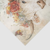 Papier Mousseline Papier à papier tissu Highland Cow (Détail)