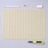 Papier Mousseline Papier à rayures rose et vert (Artisanat)