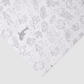 Papier Mousseline Papier à thème océanique (Détail)