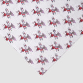 Papier Mousseline Papier blanc père Noël Bat petit (Détail)