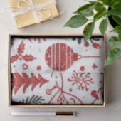 Papier Mousseline Papier blanc rouge (Cadeau)