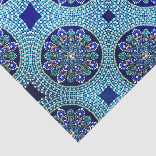 Papier Mousseline Papier bleu royal (Détail)