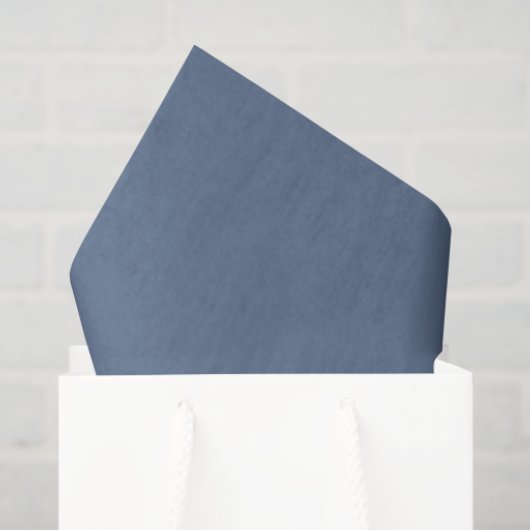 Papier Mousseline Papier bleu tôle Dusty (Sac cadeau)