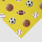 Papier Mousseline Papier cadeau à thème sport (Détail)
