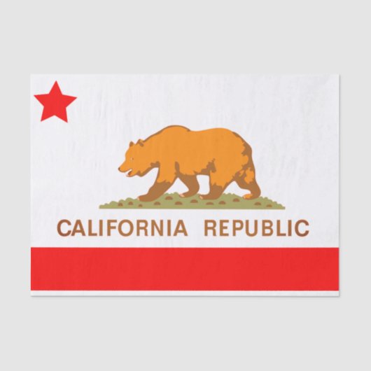 Papier Mousseline Papier cadeau California Republic (Recto)