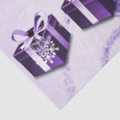 Papier Mousseline Papier cadeau de Noël pourpre (Détail)