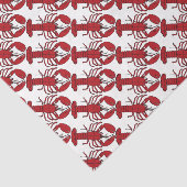 Papier Mousseline Papier cadeau papier Nautique mignon homard rouge (Détail)