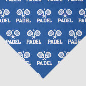 Papier Mousseline Papier cadeau personnalisé pour lecteur de padel (Détail)