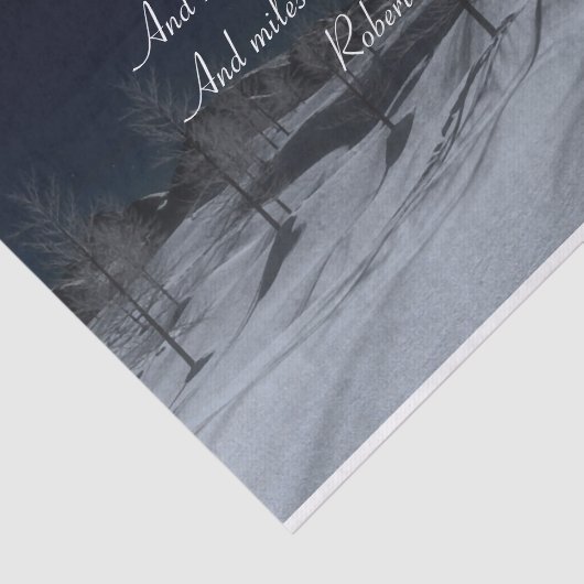 Papier Mousseline Papier cadeau Robert Frost (Détail)