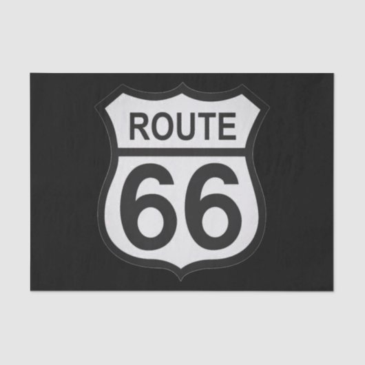 Papier Mousseline Papier cadeau Route 66 (Recto)