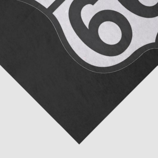 Papier Mousseline Papier cadeau Route 66 (Détail)