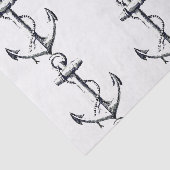Papier Mousseline Papier cadeau Tissu Ancre vintage (Détail)