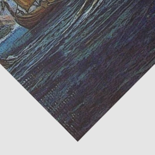 Papier Mousseline Papier cadeau Viking Ship (Détail)