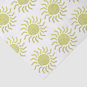 Papier Mousseline Papier coupé Soleil jaune (Détail)