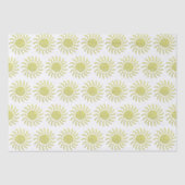 Papier Mousseline Papier coupé Soleil jaune (Recto)