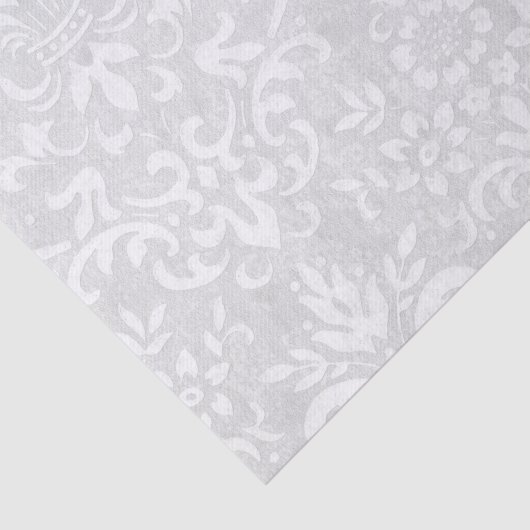 Papier Mousseline Papier DamaskTissu bleu clair (Détail)