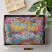 Papier Mousseline Papier d'art en papier animal coupé Abstrait (Cadeau)