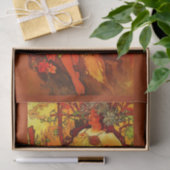 Papier Mousseline Papier de découpage 10"x15" - Alphonse Mucha 40 (Cadeau)