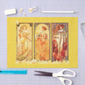 Papier Mousseline Papier de découpage 10"x15" - Alphonse Mucha 42 (Artisanat)