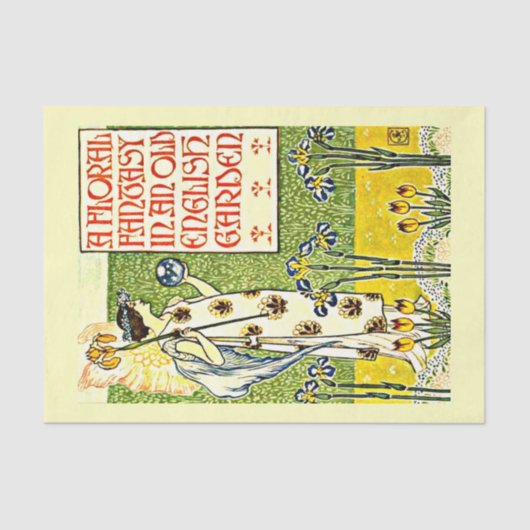 Papier Mousseline Papier de découpage 10"x15" - Walter Crane 27 (Recto)