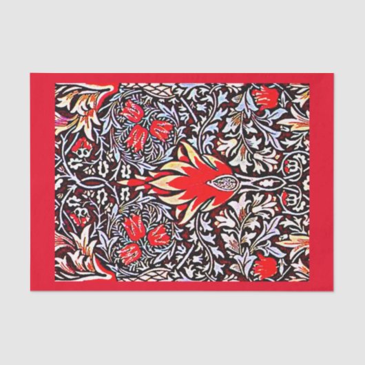 Papier Mousseline Papier de découpage 10"x15" - William Morris (Recto)