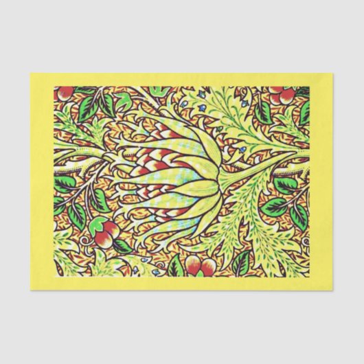 Papier Mousseline Papier de découpage 10"x15" - William Morris 9 (Recto)