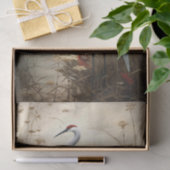 Papier Mousseline Papier de découpage 4 de la grue japonaise (Cadeau)