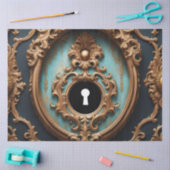 Papier Mousseline Papier de découpage à trou de clé Rococo - Baroque (Artisanat)