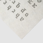 Papier Mousseline Papier de découpage Alphabet vintage (Détail)