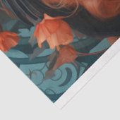 Papier Mousseline Papier de découpage Art Nouveau Femme 2 (Détail)