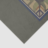 Papier Mousseline Papier de découpage Art Nouveau Lady en attente (Détail)