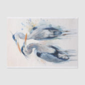 Papier Mousseline Papier de découpage Blue Herons 2 (Recto)