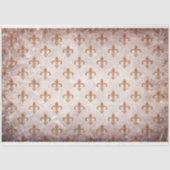 Papier Mousseline Papier de découpage Brown Fleur De Lis (Recto)