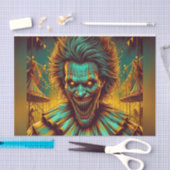 Papier Mousseline Papier de découpage clown déplaisant (Artisanat)