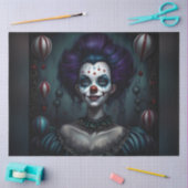 Papier Mousseline Papier de découpage Clown Halloween à cheveux viol (Artisanat)