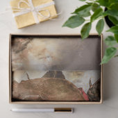 Papier Mousseline Papier de découpage crâne et poignard (Cadeau)