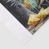 Papier Mousseline Papier de découpage crâne Pina Colada (Détail)